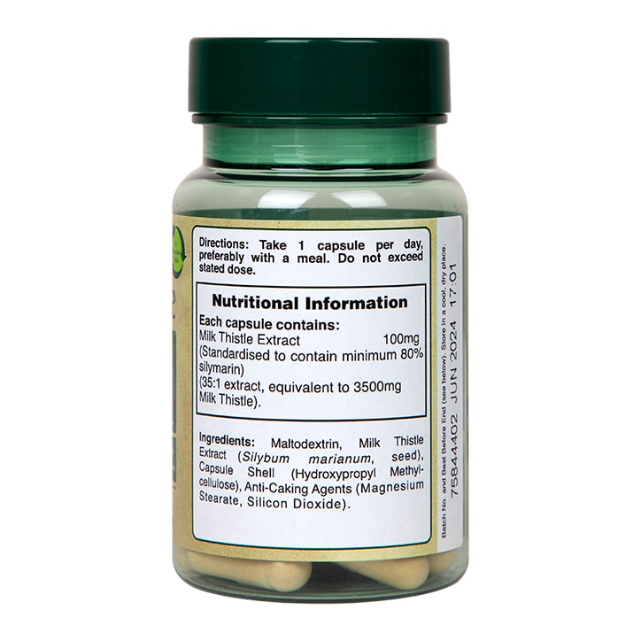 Holland & Barrett Milk Thistle 100mg 30 Capsules